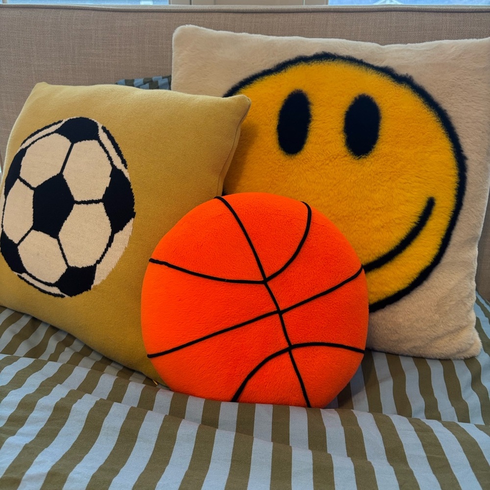 Melissa and Doug Plush Basketball Throw Pillow kids room decor